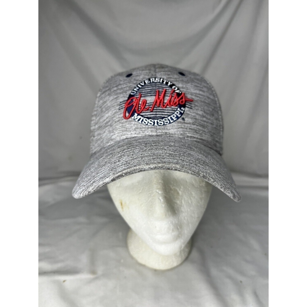 The Game Ole Miss University Mississippi Rebels Hat Stretchable Small/Med Gray